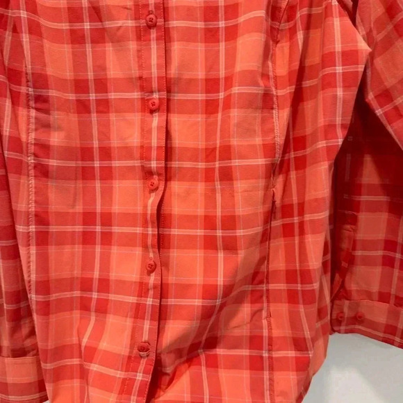 Duluth Trading Nylon Button Down Hiking Shirt Vented Long Sleeve Womens 2XL - Picture 3 of 9